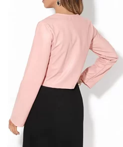 womens-cropped-pink-faux-leather-jacket