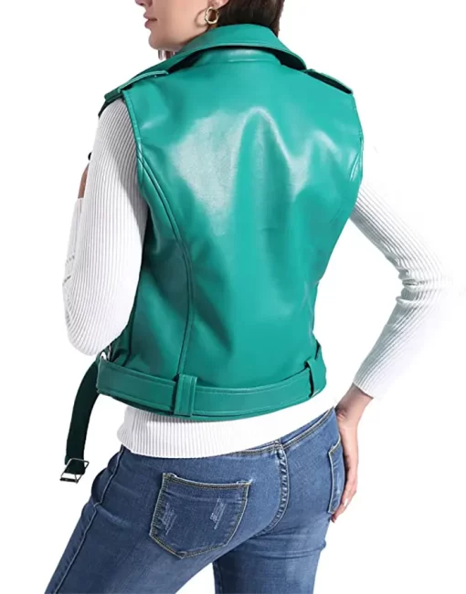 womens-green-faux-leather-moto-vest