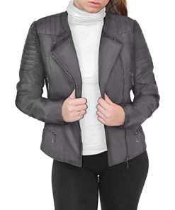 womens-grey-faux-leather-biker-jacket