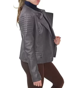 womens-grey-faux-leather-biker-jacket