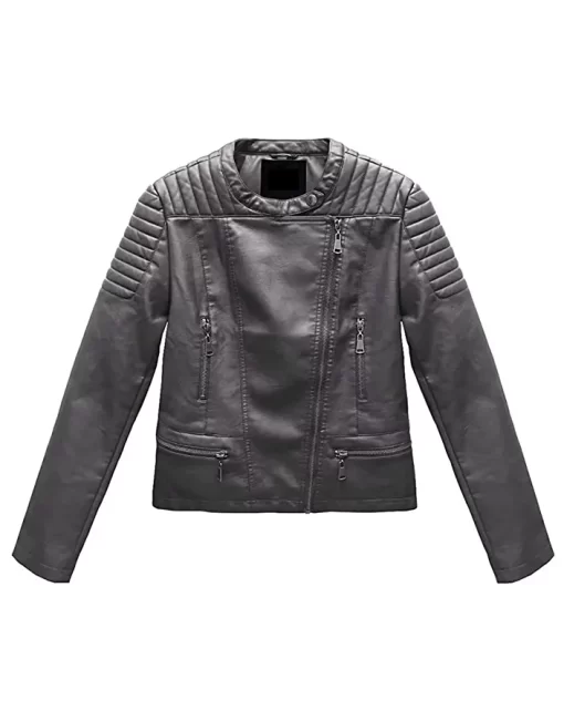 womens-grey-faux-leather-biker-jacket