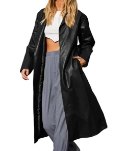 womens-open-front-black-faux-leather-coat