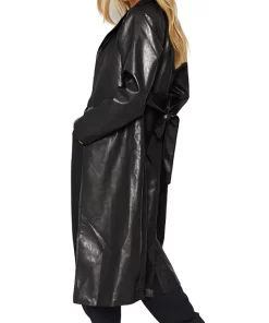 womens-open-front-black-faux-leather-coat