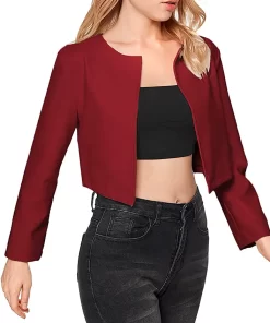 womens-open-front-burgundy-faux-leather-jacket