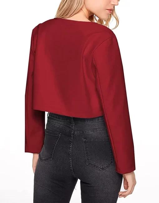 womens-open-front-burgundy-faux-leather-jacket