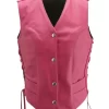 womens-pink-faux-leather-biker-vest