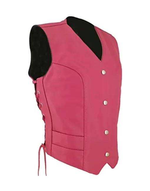 womens-pink-faux-leather-biker-vest