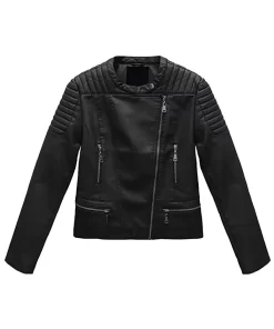 womens-quilted-shoulder-black-faux-leather-jacket