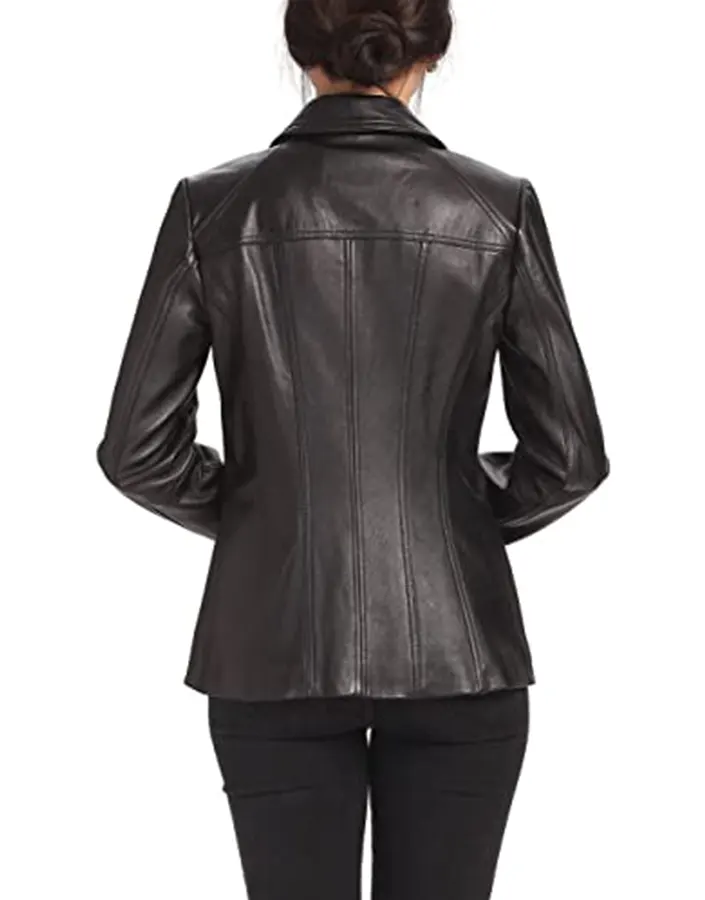 womens-shirt-collar-black-faux-leather-jacket-4 womens-shirt-collar-black-faux-leather-jacket