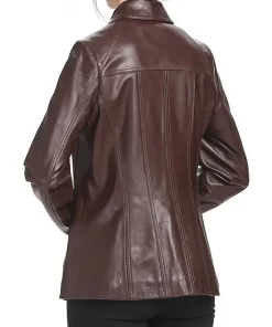 womens-shirt-collar-brown-faux-leather-jacket