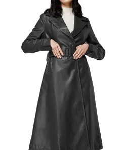 womens-single-breasted-black-faux-leather-coat