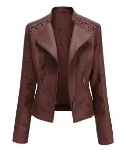 womens-string-quilted-shoulder-brown-faux-leather-jacket