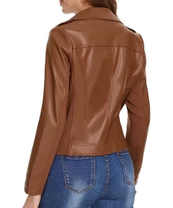 womens-vegan-dark-brown-faux-leather-jacket