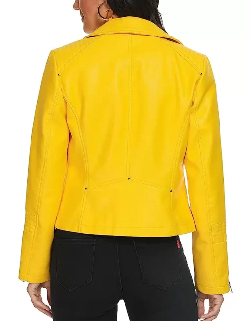 womens-vegan-yellow-faux-leather-jacket