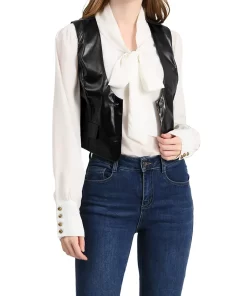 womens-versatile-racerback-black-faux-leather-vest