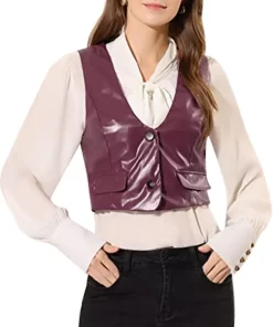 womens-versatile-racerback-burgundy-faux-leather-vests