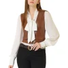 womens-versatile-racerback-brown-faux-leather-vest