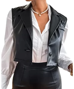 womens-vintage-black-faux-leather-vest