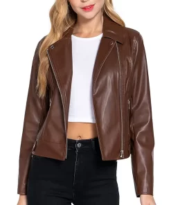 brown-faux-leather-biker-jacket-for-women