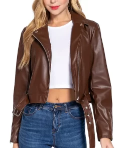 brown-faux-leather-biker-jacket-for-women