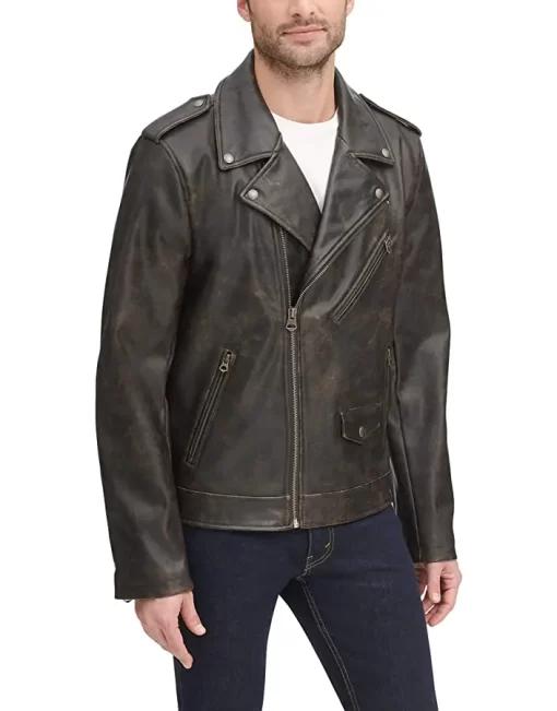 mens-asymmetric-zipper-brown-faux-leather-biker-jacket