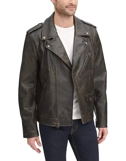 mens-asymmetric-zipper-brown-faux-leather-biker-jacket