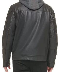 mens-black-faux-leather-moto-jacket-with-removable-hood