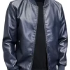 mens-blue-faux-leather-slim-fit-bomber-jacket