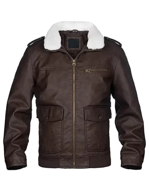 mens-brown-faux-leather-jacket-with-fur-collar