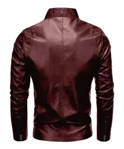 mens-casual-slim-fit-maroon-faux-leather-jacket