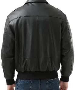 mens-flight-black-faux-leather-bomber-jacket