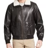 mens-sherpa-collar-dark-brown-faux-leather-bomber-jacket