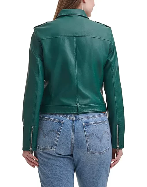 womens-belted-green-faux-leather-motorcycle-jacket