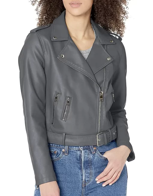 womens-belted-grey-faux-leather-motorcycle-jacket