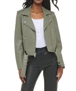 womens-belted-olive-green-faux-leather-motorcycle-jacket