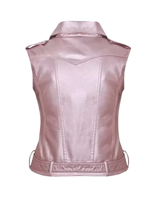 womens-biker-pink-faux-leather-vest