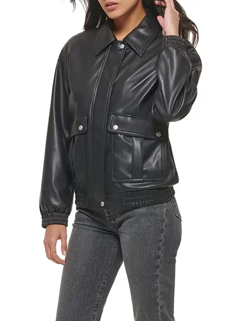 womens-black-faux-leather-dad-bomber-jacket