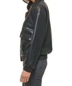 womens-black-faux-leather-dad-bomber-jacket