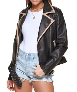 womens-black-faux-leather-motorcycle-belted-jacket