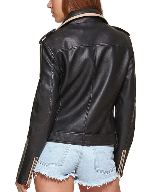 womens-black-faux-leather-motorcycle-belted-jacket