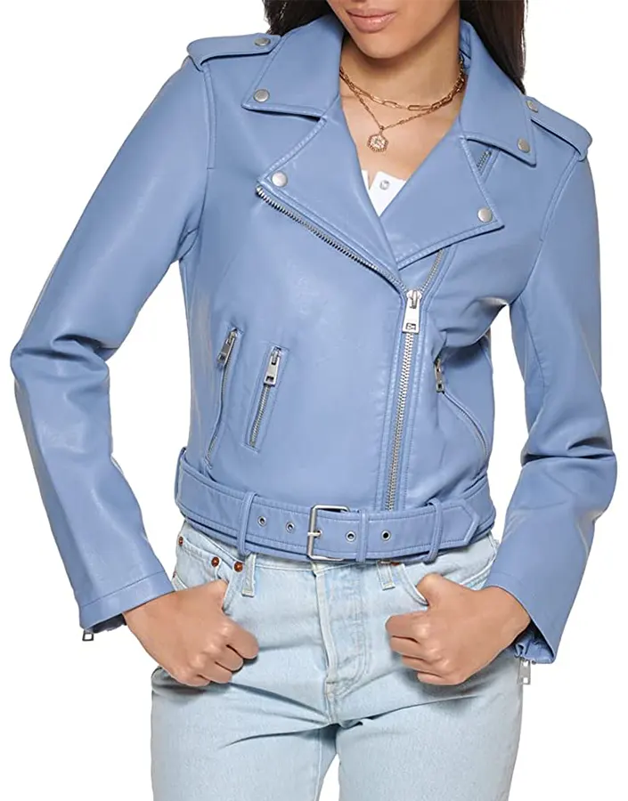 womens-blue-faux-leather-motorcycle-belted-jacket-1 womens-blue-faux-leather-motorcycle-belted-jacket