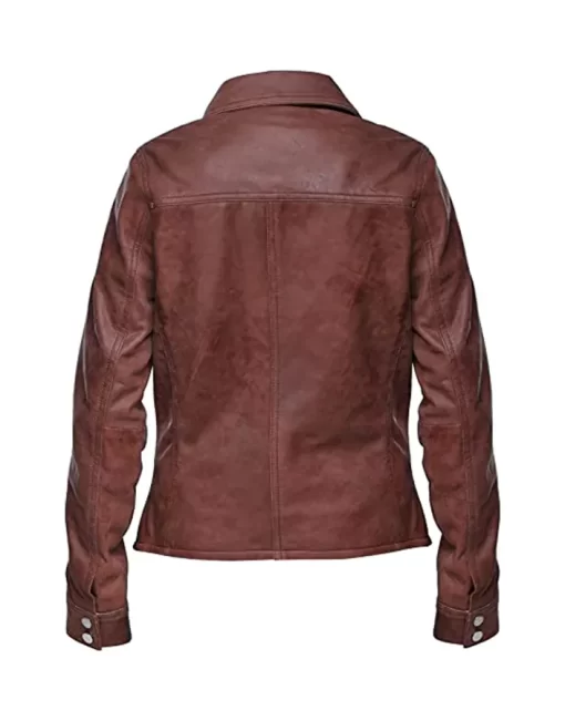 womens-button-front-shirt-collar-brown-faux-leather-jacket