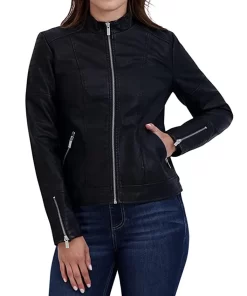 womens-casual-zipper-pockets-black-faux-leather-jacket