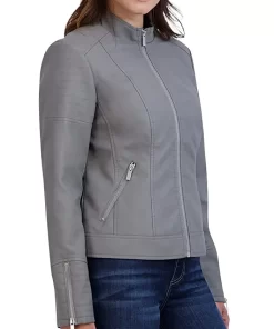 womens-casual-zipper-pockets-grey-faux-leather-jacket