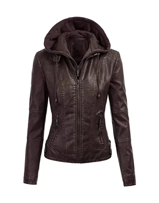 womens-coffee-brown-faux-leather-motorcycle-jacket-with-hood