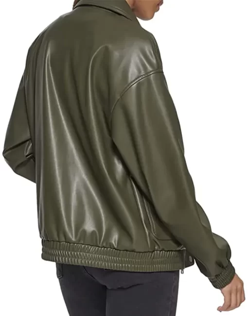 womens-green-faux-leather-dad-bomber-jacket