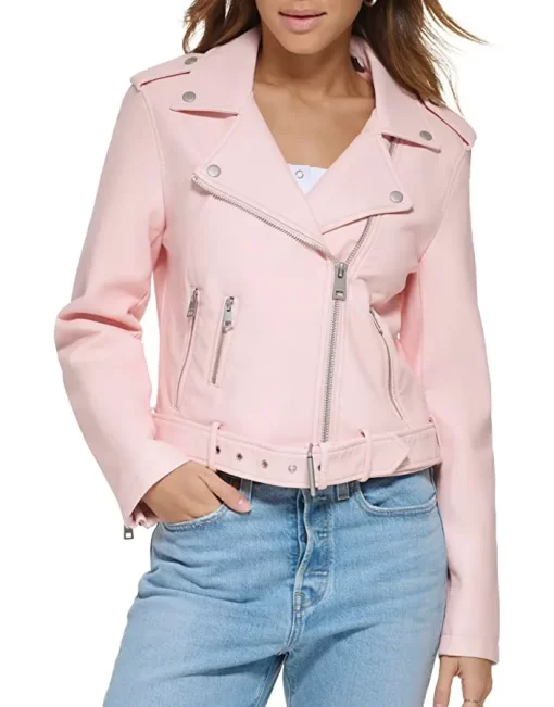 womens-light-pink-faux-leather-belted-motorcycle-jacket