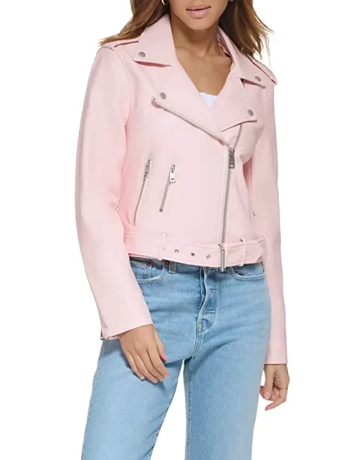 womens-light-pink-faux-leather-belted-motorcycle-jacket