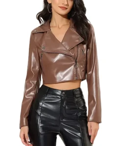 womens-long-sleeve-brown-faux-leather-cropped-moto-jacket