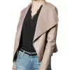 womens-open-front-khaki-faux-leather-blazer-jacket